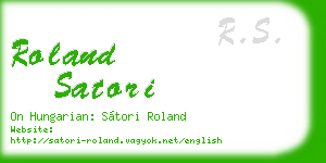 roland satori business card