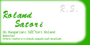 roland satori business card